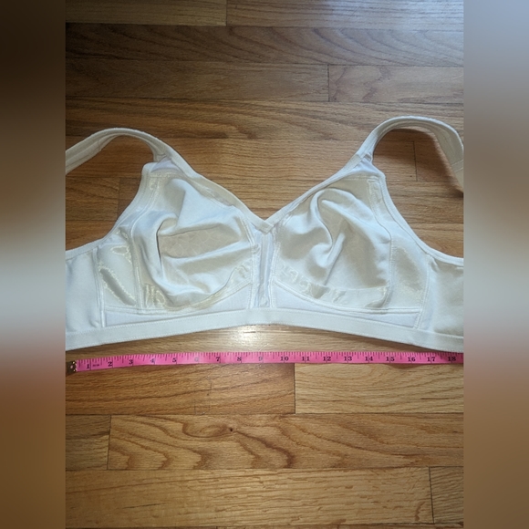 42C Nude Floral Jacquard Women's Minimizer Bra Full Coverage Non Padded Wirefree - Picture 11 of 13